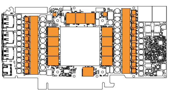 3090 replacement thermal pad diagram