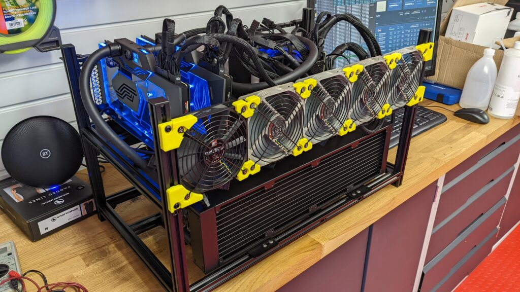 Version 1 of my *finished* mining rig