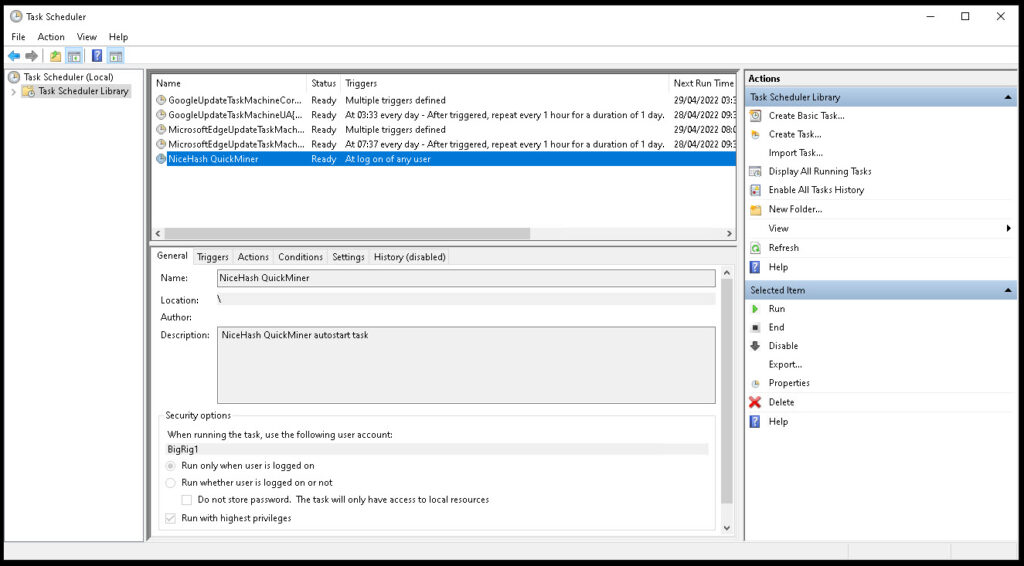 Windows Task Scheduler