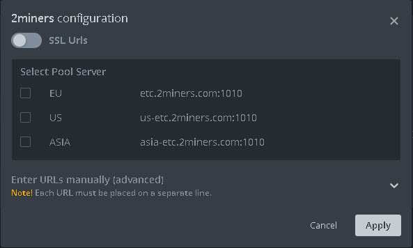 Pool auto-configure in HiveOS